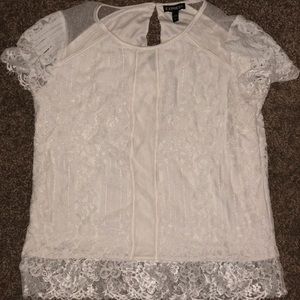 White lace express shirt